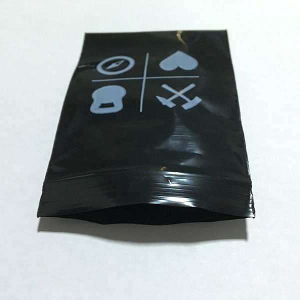 黑色印刷自封袋 环保包装袋 避光密封袋批发